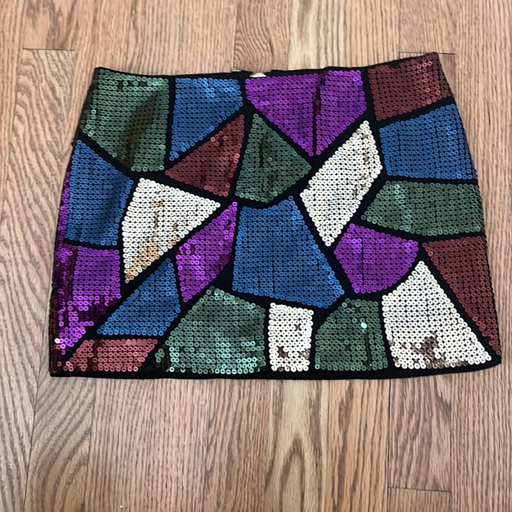 Sequinned Fun Party Mini Skirt